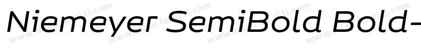 Niemeyer SemiBold Bold字体转换